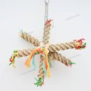 Bird Shredding Toys Wooden Blocks Colorful Parrot Chewing Foraging Hanging Toy for Parakeets Love Birds Budgies