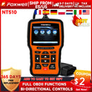 FOXWELL NT510 Elite OBD2 Scanner All System SAS DPF BRT Multi Reset Bi-Directional Test Auto Car Diagnostic Tool