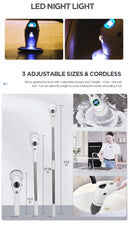 New 8-in-1 Electric Cleaning Brush Bathroom Kitchen Brush Cleaning Multifunctional Household Cleaning Brush With LED NightLight