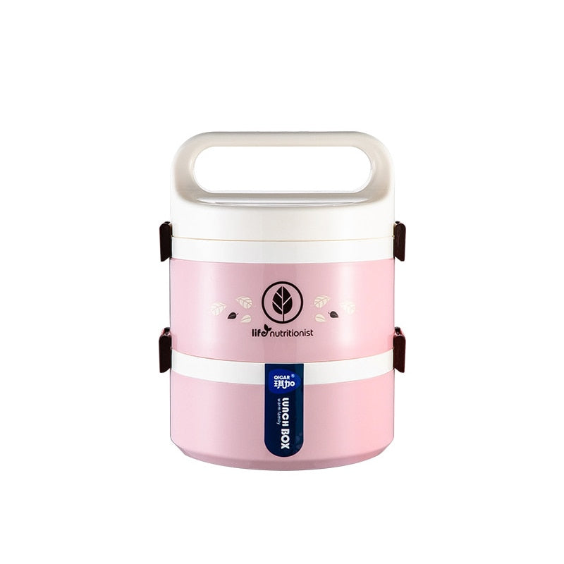 1/2/3 Layers Thermal Lunch Box for Food Bento Box Microwavable Thermos Lunch Box Food Container BPA Free Lunchbox Leakproof