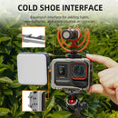 Aluminum Case with Cold Shoe Mount Metal Cage Camera Protective Frame for Insta360 Ace Pro 2 Camera