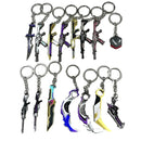 Valorant Weapon Keychain Reaver Karambit Vandal Prime Champions Skins Samurai Sword Pocketknife Weapon Model Gifts Toys for Boys