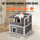 The Feral Keep | 2-Story Weatherproof Outdoor Cat Shelter