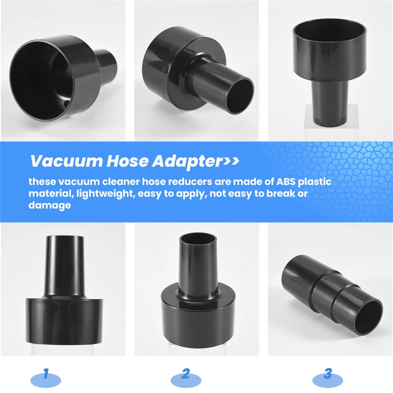 3 Pieces Universal Vacuum Hose Adapter Wet Dry Vacuum Converter Reducer Attachments for Vacuum Cleaner