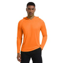 Men Upf 50+ Sun Protection t-Shirts Long Sleeve t-Shirt Casual Tops Male Quick Dry Gym Running Tee Shirts With Hood Man Clothing