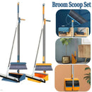 Brush Shovel Broom And Dustpan Combination Set Household Cleaning Tools Non-Stick Hair Dry Wet Dual-Use Broom Folding Set