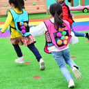 Outdoor-Sportspiel Requisiten Weste Klebrige Trikot-Weste Spielweste Weste mit klebrigen Ballwurf-Spielzeugen für Kinder Sportspielzeug