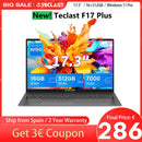 Teclast F17Plus Laptop, 17,3 Zoll, für Intel N150, 16 GB RAM 512 GB SSD, Windows 11 Pro, Notebook mit 180° Rotation, Mini-HDMI, beleuchtete Tastatur