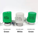 230V NO NC electric thermal actuator valve head for thermostat manifold underfloor heating radiator normally opened closed