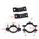 2Pcs Bike Motorcycle Headlight Spotlight Mount Handlebar Fixed Clamp Bracket Clip M5/M6 Screw Aluminum Alloy Front Light Holder