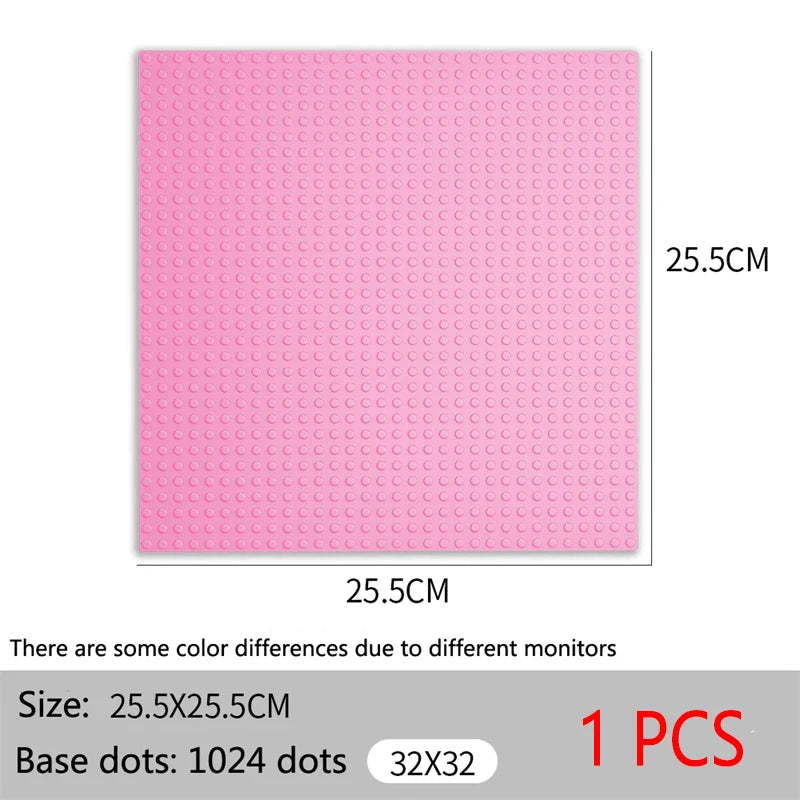 Baseplate 32x32 16X32 Dots Classic Brick Plate Building Blocks DIY Constructor Parts Baseplates Compatible Brands City Friends