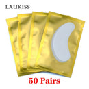 25/50/100 Paar Augenpads Wimpernunterlagen für die Wimpernverlängerung, Hydrogel-Pads, rosa, fusselfreie Sticker für falsche Wimpern