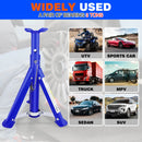 Foldable 3-Ton Heavy Duty Car Axle Jack Stand Repairing Tool Safety Support Auto Repair Disassembly Lifting 290mm to 408mm 2PCS