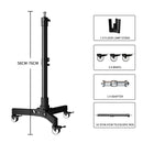 145cm Projector Tripod Stand Laptop Tripod Adjustable Height 23 to 63" Standing Desk Outdoor Computer Desk Stand for Studio
