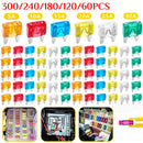 60-300pcs Cars Truck Mini Fuse Mixed Set Kit Auto Car Safety Assortment Mini Truck Blade Fuse Replacement 5/10/15/20/25/30A