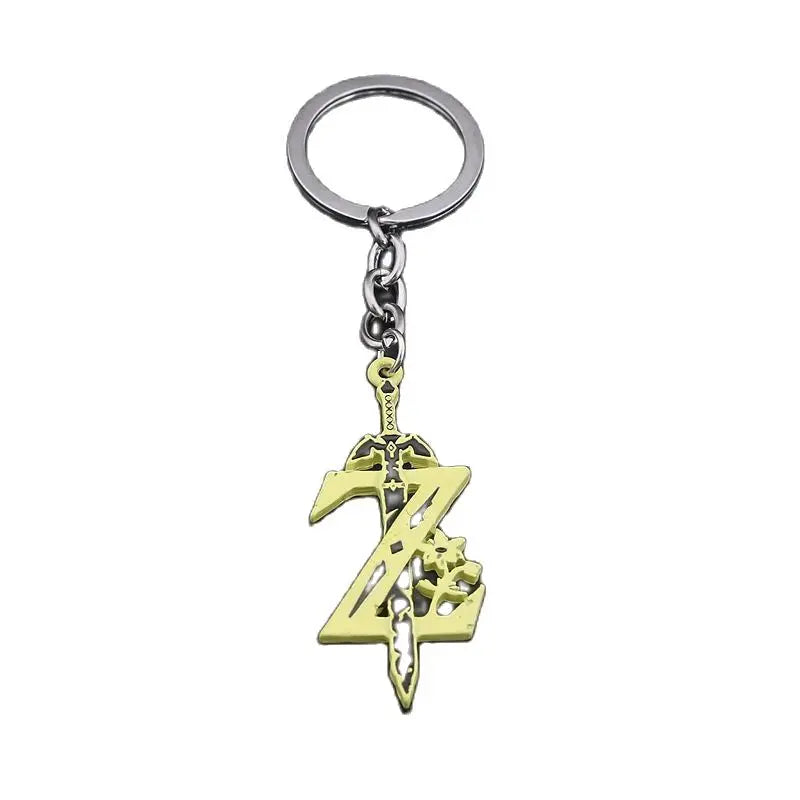 Zeldas Series Necklaces Zelda Sky Sword Shield Triforce Cosplay Keychains Intimates Women Men Chain Necklace Figure Props Gifts