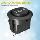5PCS Round KCD1 Rocker Switch 12V 3 Pin 3 Position ON Off ON 10A/125V DC SPDT Circle Toggle Switch with Wires for Auto Car Boat