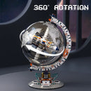2024 New Globe Building Blocks Brick 3D Three-Dimensional Assembly World Map Model Globe Blocks Block Boy Science Kids Toys Gift