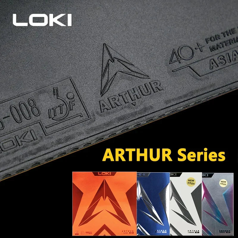 Original LOKI ARTHUR Europe/Asia China Table Tennis Rubber Sticky Offensive Ping Pong Rubber with Hard Cake Sponge