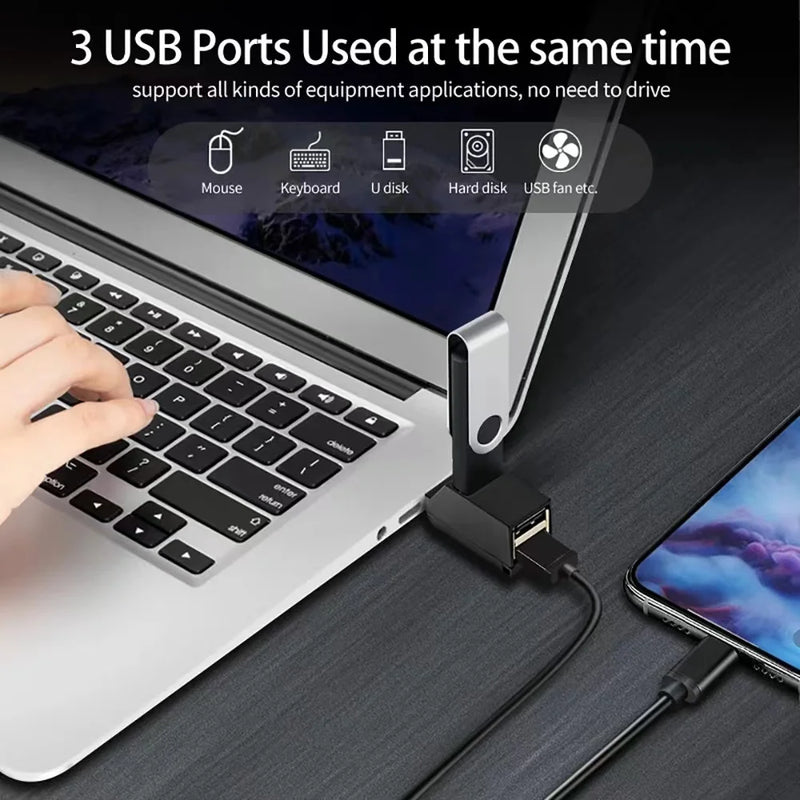 Usb 3.0 Extender Car Splitter Multi Port Usb 2.0 Laptop Office Multi Function Reading Usb Disk Charging Adapter One To Three