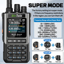BinTolk BT8200 Walkie Talkie Long Range 10W Tri Power Full Band Wireless Bluetooth Phone Programming Noise Reduction Ham Radio