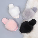 Winter Neue Haus Damen Pelzige Hausschuhe Warme Kunstfell Flache Schlafzimmer Damen Schuhe Slip-on Indoor Slides Damen Fellhausschuhe