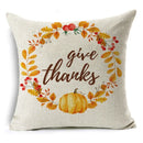 Thanksgiving Pumpkin Plant Pillowcases Linen Decor Throw Cushion Cover For Car Sofa Pillowcase Outdoor Garden Home Decoration
