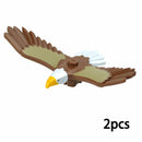 MOC City Animal Zoo Fram Accessories Building Block Figures Goat Sheep Eagle Owl Panda Parrot Seagull Penguin Bricks Toy Gift