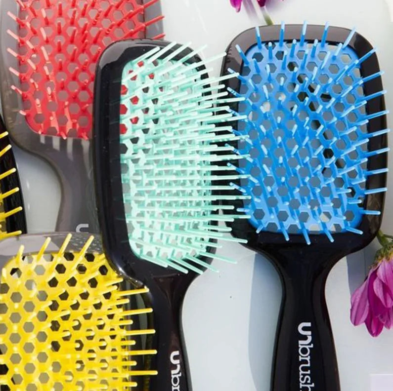 Unbrush Hair Comb Hollowing Out Hairbrush Ventilation Massage Comb Untangle Unknot Undo Hair Brush Women Hair Care FHI HEAT New