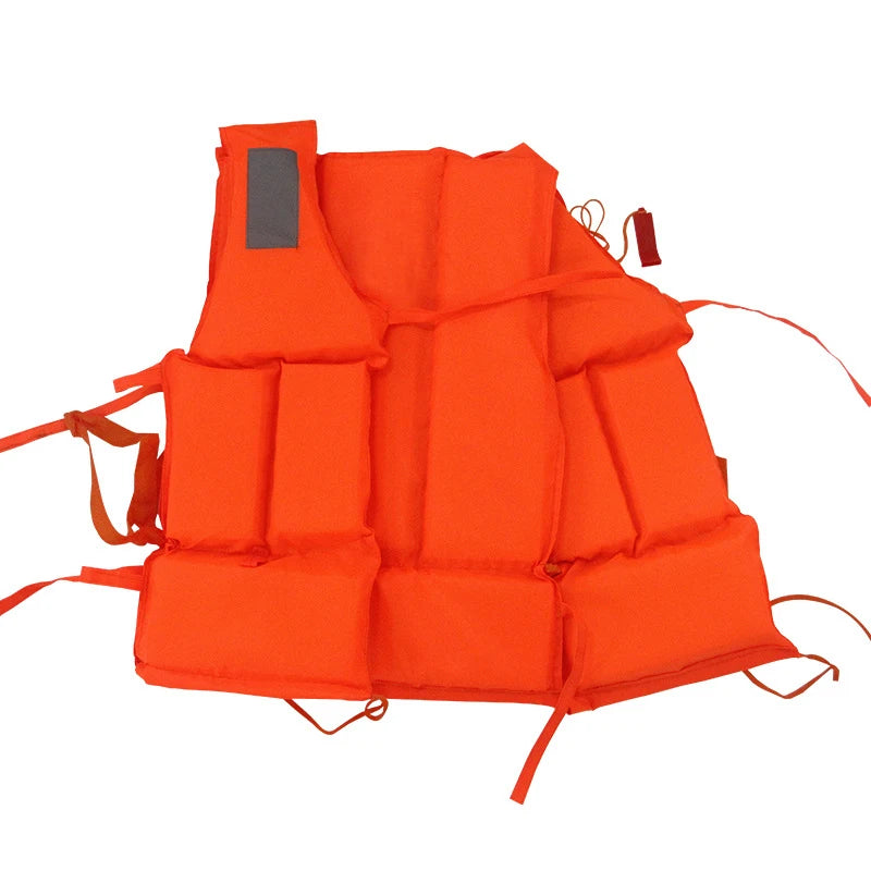 Orange Adult Childen Foam Flotation Swimming Life Jacket Vest With Whistle Boats Fishing Vest Swimming Drifting Vest