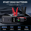 8000A Booster Battery Car Jump Starter (up to All Petrol, Diesel Engine 10.0L), with USB Charging Port, LED Light