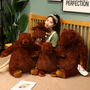 40cm -100cm Simulation DJUNGELSKOG Brauner Bär Riesen Plüsch Teddybär Spielzeug Stofftiere Weiches Kissen Mädchen Kinder Geburtstagsgeschenk