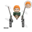 WM6165 WM6166 WM6148 Blocks Anime Bricks Dolls Action Toy Fig Building Blocks Erem Jaeger Armin Levi Mikasa Model Doll