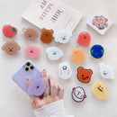 Korean Style Phone Grip Tok Holder Universal Cute Cartoon Bear Puppy Frog Cat Griptok Support For iPhone Samsung Socket Pocket