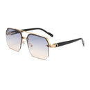 Luxury Brand Fashion Frameless Men SunGlasses Classic Gradient Leisure Women Glasses Square High Quality Unisex Driving Shades