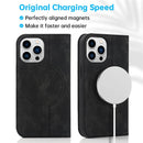 RFID Wallet Card Holder Macsafe Leather Flip Case for Magsafe IPhone 14 Plus 13 12 15 Pro Max 14Pro 15Pro Mac Safe Stand Cover