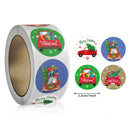 500 Pcs/Roll Merry Christmas Santa Claus Sticker Gift Decoration Sealing Stickers Children's Reward Sticker