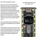 PD65W Super Fast Charging Power Bank Case Solder-Free 8-Cell 18650 Battery Box  Transparent Storage Case with USB +Type-C Ports