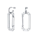 ENFASHION Safety Buckle Hollow Drop Earrings Gold Color Stainless Steel Big C Shape Dangle Earings Fashion Jewelry Party E201184