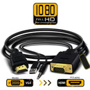 Male to Vga 1.80 Meters Plated Male Hdmi Converter Cable