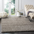 Safavieh Milan Shag Collection Area Rug - 6' X 9', Grey, Solid Design, Non-Shedding & Easy Care, 2-Inch Thick Ideal For High