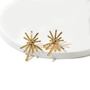 AENSOA Fashion Statement-Ohrringe aus Metall 2022 Goldfarbene geometrische Ohrringe für Damen Hängende Ohrringe Einfacher Party-Schmuck