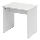 WOLTU 1SET White Dressing Table with Makeup Mirror Stool Foldable Vanity High Gloss Table Top Cosmetic Dresser Set for Bedroom