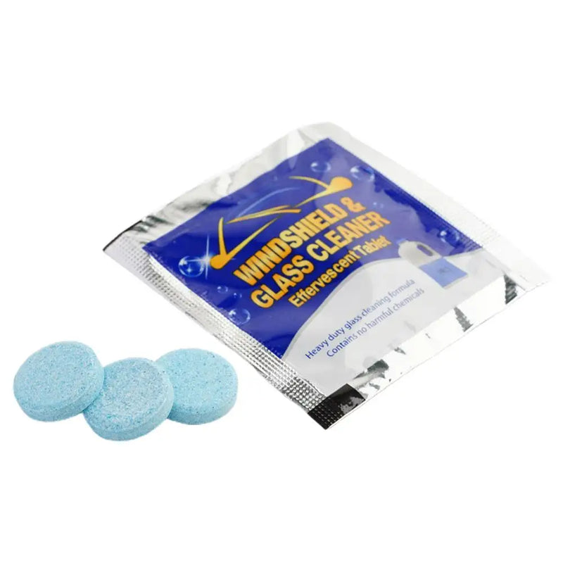 10pcs/20pcs/40pcs/100pcs glass water effervescent tablets Solid Effervescent Tablet Cleaner Concentrated Tablets Detergent Car