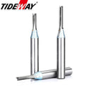 Tideway 1/4 Shank TCT Straight Router Bits for MDF Wood Woodworking Carving Milling Cutter Engraving Carbide CNC Tools End Mill