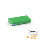 100pcs Bulk Blocks Building Bricks Smooth 1X2 Educational Assemblage Construction Toys for Children Size Compatible With 3069b