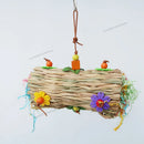 Bird Shredding Toys Wooden Blocks Colorful Parrot Chewing Foraging Hanging Toy for Parakeets Love Birds Budgies
