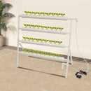 Bymaocar Hydroponic Grow Kit, 36 Löcher, 4 Röhren, erdelose Pflanzenzuchtsysteme, Tiefwasserkultur-Garten mit Pumpe