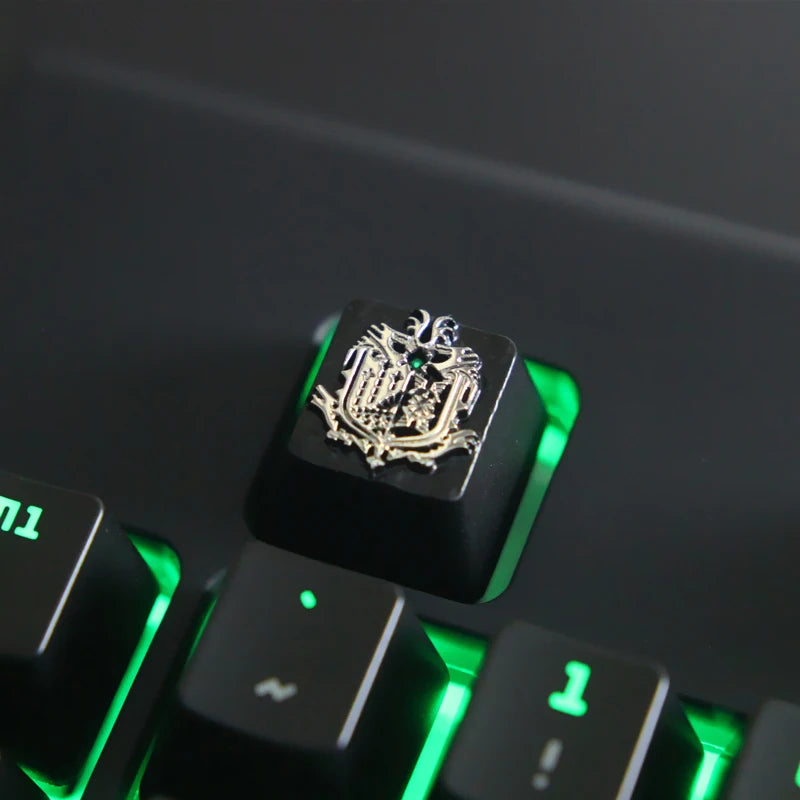 1pc Zinc Aluminium Alloy Key Cap Mechanical Keyboard keycap for LOL DOTA 2 OW R4 Height Stereoscopic relief