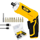 Deli 11pcs 3.6V USB Small Power Electric Screwdriver Set,Compact and Powerful Tool for Precision Fastening,Ideal for DIY